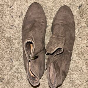 Brown Suede Ankle Boots